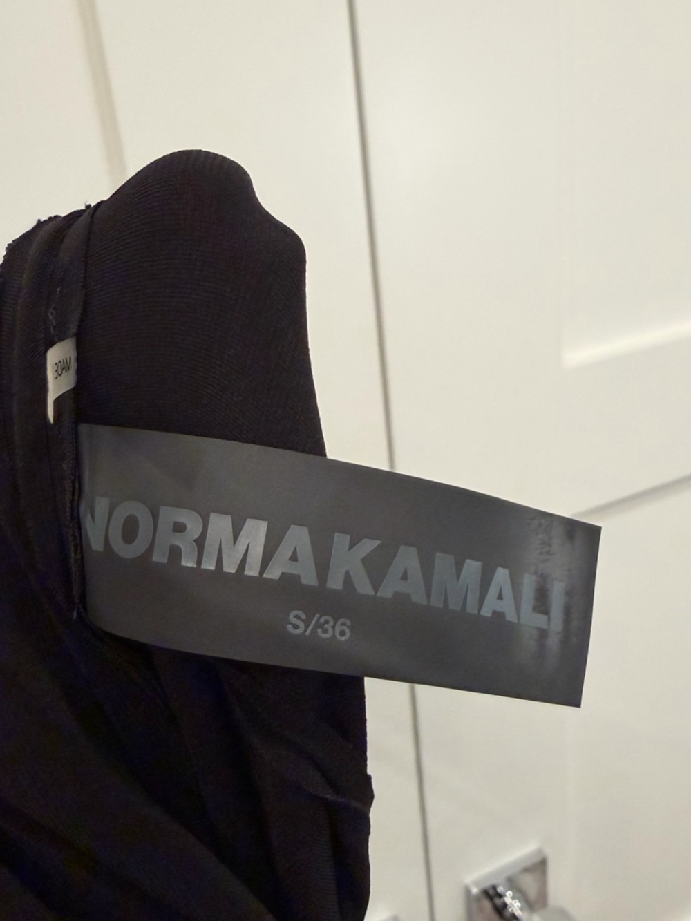 Black Strapless Midi Dress | Norma Kamali - Picture 10 of 12